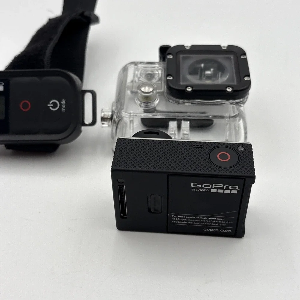 GoPro Hero 3 Silver Camera W/ Extras Remote And Water Case